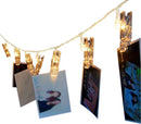 Merkloos Fotoclip Lichtsnoer 3m USB 20 Lampjes Warm Wit
