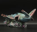 Aquarium decoratie - Gevechtsvliegtuigen - Realistische hars ornamenten voor vistank landschapsarchitectuur - Duurzaam en stabiel - Ideaal voor zoet- en zoutwateraquaria 23 x 10 x 8 cm
