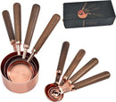 8 delig Maatbeker Set - Maatlepel Set - Complete Maatschep Set - Maatcups-koper