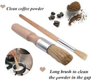 Koffiemachine Reinigingsset - 5-delig - Nylon Borstels - Houten Borstels - Makkelijk te Gebruiken