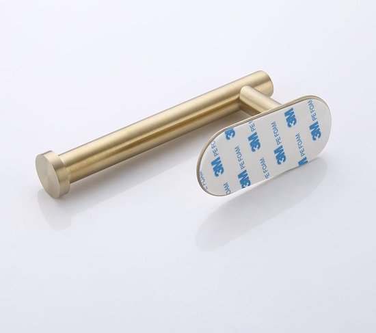 Toiletrolhouder RVS Goudkleurig - Zelfklevend