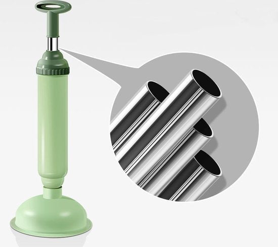 Toiletontstopper met zuigpomp - Nordic green
