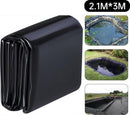 Extra Dikke Polyethyleenfolie Zwart 2.1x3m – Scheurvaste Broeikasfolie & Tuinfolie – Waterdicht & UV-bestendig – Voor Kweekkas, Vijver & Tuinbescherming