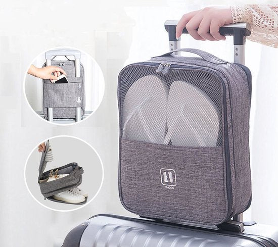 TDR schoenen opbergtas - multifunctionele grijze tas