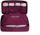 TDR-Multifunctionele lingerie/ondergoed tas - make-up tasje-toilettas- Bordeauxrood