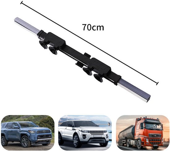 Automatische Intrekbare Zonnekap Auto – 70 cm – Warmte Isolatie Zonnescherm Voorruit – 6 Zuignappen – Universeel – Met Opbergdoos