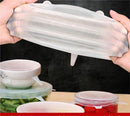 Siliconen Vershoudhoezen Set – Stretchbaar – 6 Stuks – Ø 6,5 tot 20,5 cm