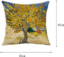 TDR -Sierkussensloop - van katoen en linnen - 45 x 45 cm - Thema: van Gogh , Moerbeiboom