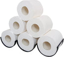 praktische toiletpapierhouder met golven ontwerp-muur decoratie -35*11.5*7.5CM-zwart