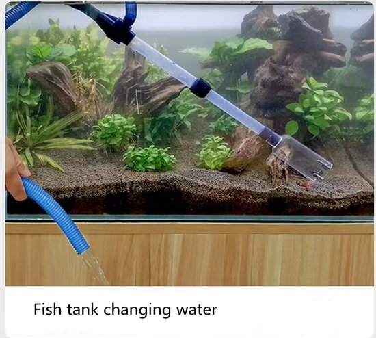 Unikorf 3-in-1 Aquarium Stofzuiger (2 modi) - Donkerblauw