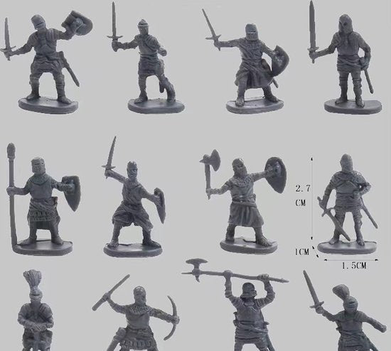 254stuks Geassembleerd ridderpakket - Kinderen speelgoed - Middeleeuwse kasteel soldaten modelbouwset