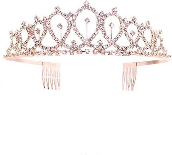 TDR - Verjaardag Sjerp en Tiara - Met text "Birthday Queen" - Roségoud