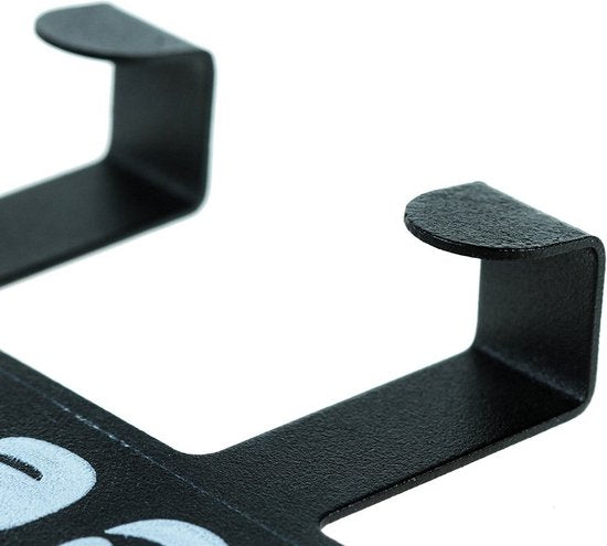 TDR-Deurkapstok Met 6 Haken-Deurhanger-Kapstok Hangend -zwart