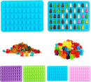 TDR-Gummy beer vorm  ijsblokjes-Siliconen mal + pipet -set van 4 (rood, blauw, groen, oranje)