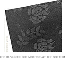 TDR - Gedrukt 3D visueel whirlpooltapijt zwart en wit 100 * 100cm