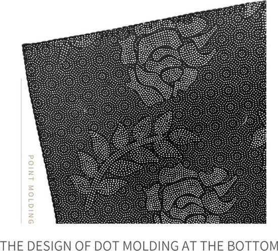 TDR - Gedrukt 3D visueel whirlpooltapijt zwart en wit 100 * 100cm
