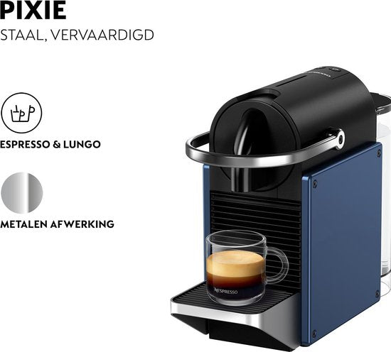 De'Longhi Nespresso Pixie EN127.BL - Koffiecupmachine - Blauw