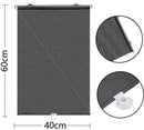 Ro lzonnescherm 40*60cm zwart