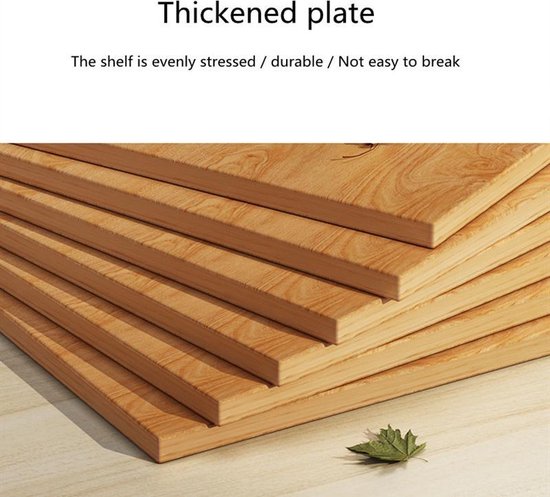 TDR - Keukenplanken - magnetron tafel - 2 lagen - Wit Frame - Ancient Oak - 53 x 35 x 70 cm