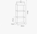 TDR - Hangende Garderobe - Opbergruimte - 3 Lagen - Kleding Kast Organizer - beige