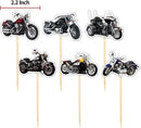 46 delig - verjaardagset - Thema: Motor Harley Davidson - Versiering voor feestjes, verjaardag - feestdecoratie