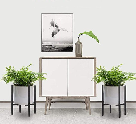 Verstelbaar Plantenrek 24-36 cm - Duurzaam Zwart