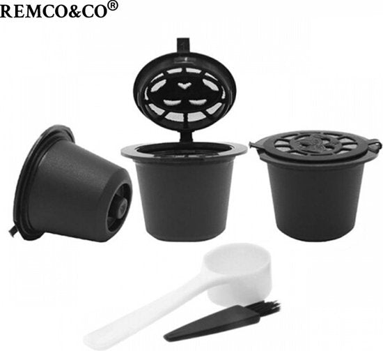 Hervulbare koffiecapsulefilter 4 stuks voor Nespresso
