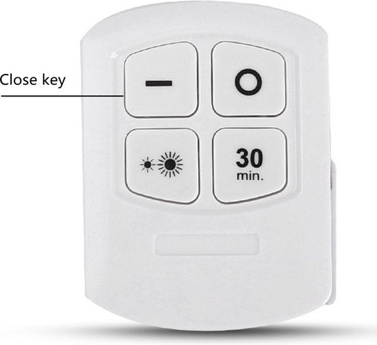 Xtraworks-3x LED inductie nachtlampje met 1x afstandsbediening- Kastverlichting - Dimbaar – Met Timer - warm licht