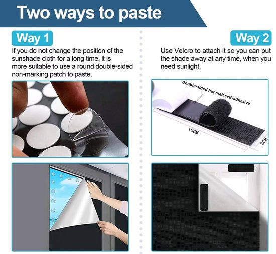 Verduisterend knipbaar gordijn 145x100 cm - sterren/maan