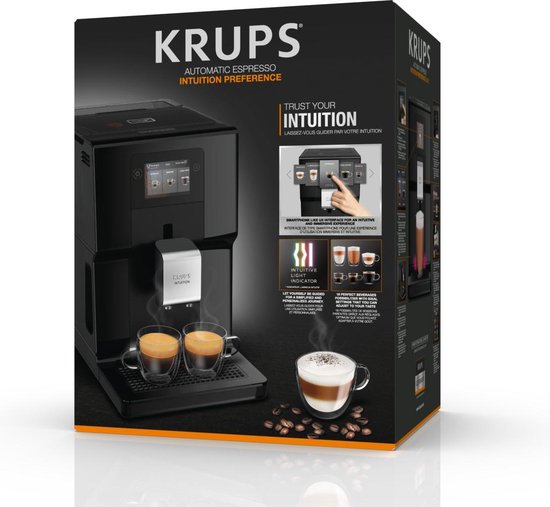 Krups Intuition EA8738 espressomachine met melkreservoir