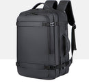 Stevige multifunctionele laptoptas / schooltas - laptop tot 15,6 inch - water afstotend, meerdere vakken - met usb aansluiting - Zwart