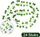 24 stuks*2m Klimop Slinger - Backdrop Decoratie Plant voor Huis en Tuin - Kunst Hangplant - Hedera - Klimop Kunstplanten voor Binnen en Buiten