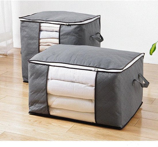 4x Opbergtas voor Kleding/Dekbed - 50L - Grijs