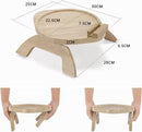 Natuurlijk Houten Sofa Armleuning Dienblad met 360-graden Draaibare Telefoonhouder - Multifunctioneel en Stijlvol Huishoudelijk Accessoire 30*25cm