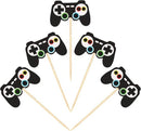 48 delig cup cake/fruit prikkers - Thema: Gaming - voor decoreren van cake, fruit, cup cake, muffin en andere desserts