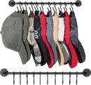 2 STUKS Multifunctioneel IJzeren Kledingstang voor aan de Muur- Garderobe Stang - met 10 Haken voor Optimale Organisatie-38CM