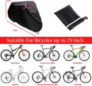 Optimale Bescherming voor je Fiets - 210D Oxford-stof Fietsenhoes met draagtas- tegen Stof en Water-zwart 180X60X90CM