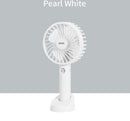 Draagbare Ventilator - oplaadbaar met USB - kan mobiel op voet plaatsen - perfect voor op op reis, buiten met warm weer - Wit