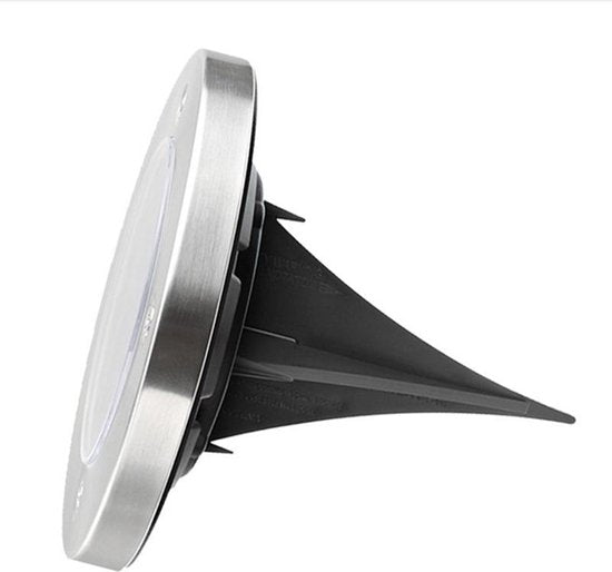 LED Buitenverlichting - 4 Spots met Lichtsensor - Warm Wit