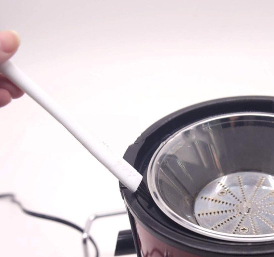 Koffiemachine Reinigingsset - 5-delig - Nylon Borstels - Houten Borstels - Makkelijk te Gebruiken