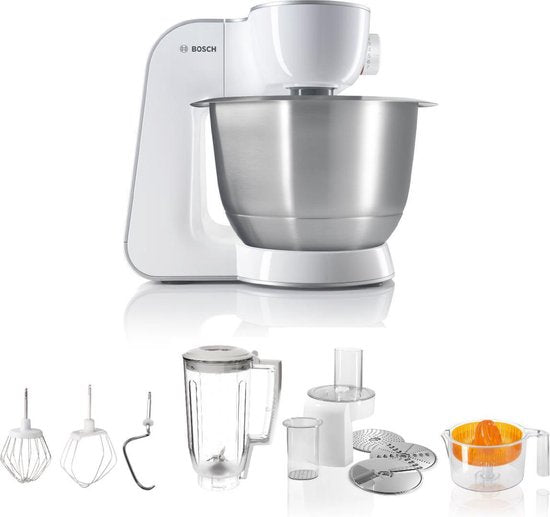 Bosch MUM5 - MUM54230 - Keukenmachine - 900W - 3,9L - Wit/Zilver