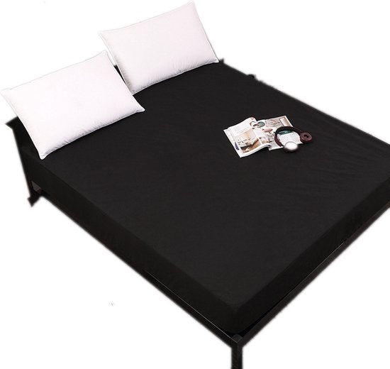 Ademende Antibacteriële Matrashoes 200x220cm - Zwart