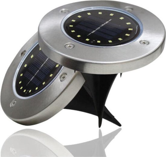 LED Buitenverlichting - 4 Spots - RGB met Lichtsensor