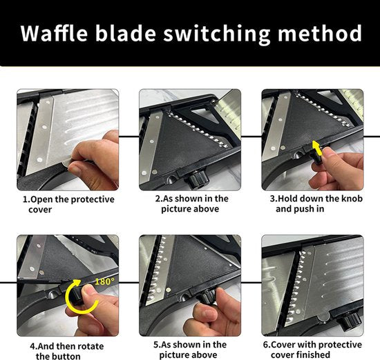 Multifunctionele groentesnijder, roestvrijstalen rasp, groentesnijder + handschoenen + borstel