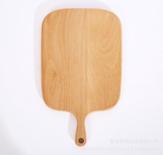 2x Beukenhouten Snij- en Serveerplank met Handvat 32,5cm