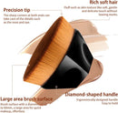 2 stuks Groot formaat Foundation Brush - Synthetische borstelharen voor een natuurlijke en egale make-up
