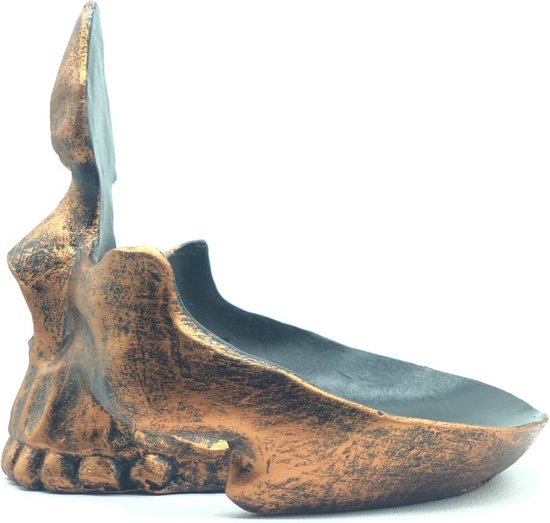 brillenstandaard - brillenhouder -schedel-Goud