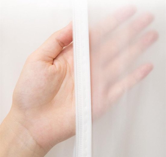 2 Stuks transparante Kleding Hoes - Organiseer en bescherm uw kleding - 90 cm hoog - stofdicht en ophangbaar
