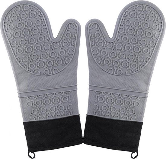 Siliconen ovenwanten paars 2 stuks hittebestendig 260°C