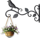 Wandhangers voor Bloempotten en Hangmanden– Metalen Vogelontwerp – Geschikt voor Binnen en Buiten